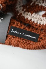 画像4: Indietro Association (インディエトロアソシエーション) Openwork Knit Beret [BROWN] (4)