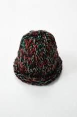 画像1: Indietro Association (インディエトロアソシエーション) Four Different Yarns Cap [BLACK] (1)