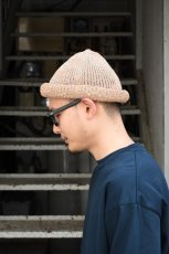 画像8: Indietro Association (インディエトロアソシエーション) Roll Knit Cap [BEIGE] (8)