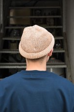 画像9: Indietro Association (インディエトロアソシエーション) Roll Knit Cap [BEIGE] (9)