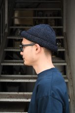 画像8: Indietro Association (インディエトロアソシエーション) Roll Knit Cap [BLACK] (8)