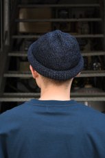 画像9: Indietro Association (インディエトロアソシエーション) Roll Knit Cap [BLACK] (9)