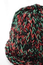 画像2: Indietro Association (インディエトロアソシエーション) Four Different Yarns Cap [BLACK] (2)