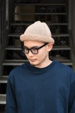 画像6: Indietro Association (インディエトロアソシエーション) Roll Knit Cap [BEIGE] (6)