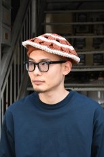画像7: Indietro Association (インディエトロアソシエーション) Openwork Knit Beret [BROWN] (7)