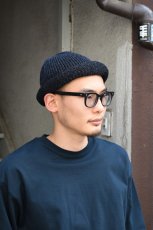 画像5: Indietro Association (インディエトロアソシエーション) Roll Knit Cap [BLACK] (5)