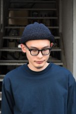 画像6: Indietro Association (インディエトロアソシエーション) Roll Knit Cap [BLACK] (6)