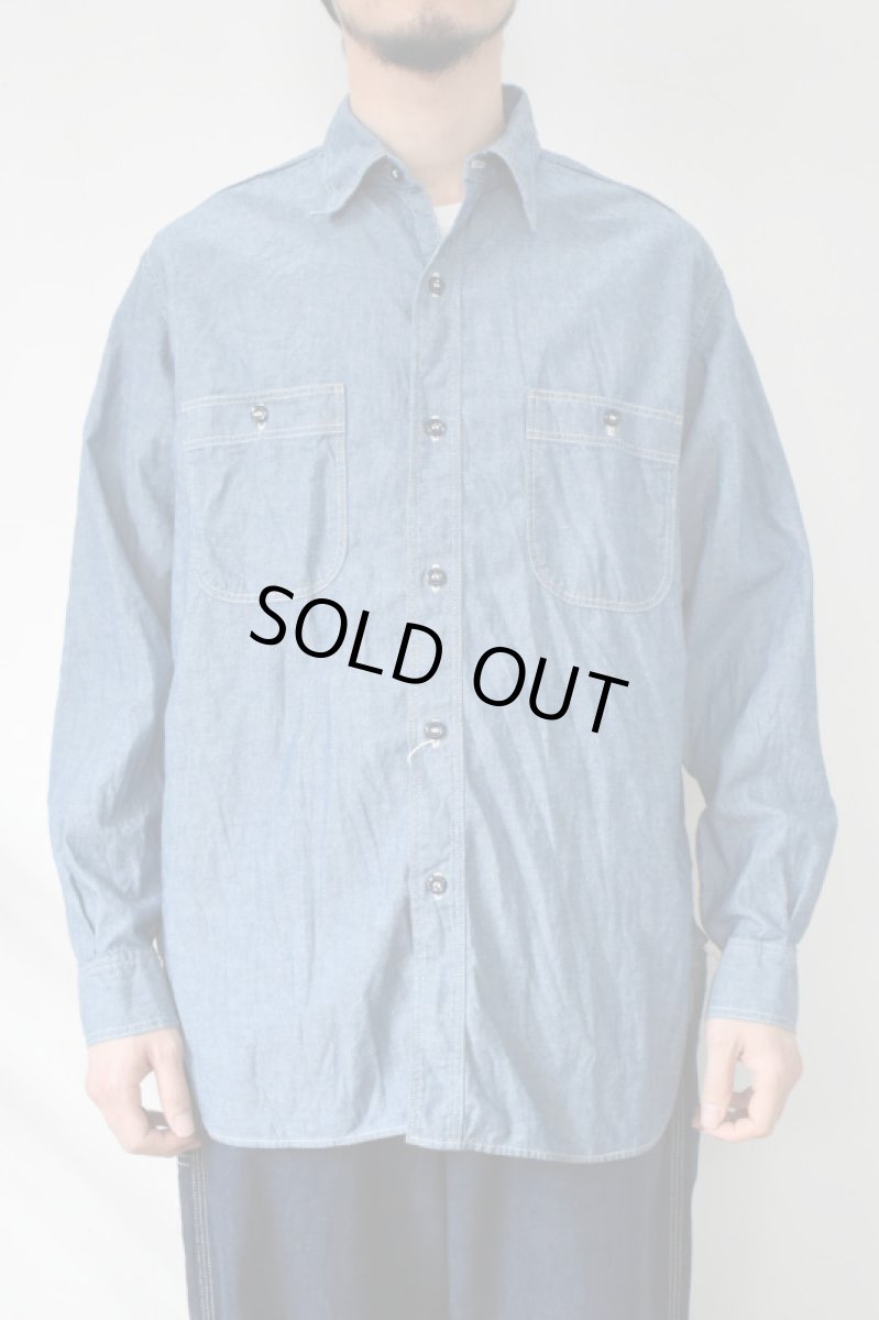 画像3: orslow (オアスロウ) RELAX FIT CHAMBRAY WORK SHIRT [CHAMBRAY] (3)