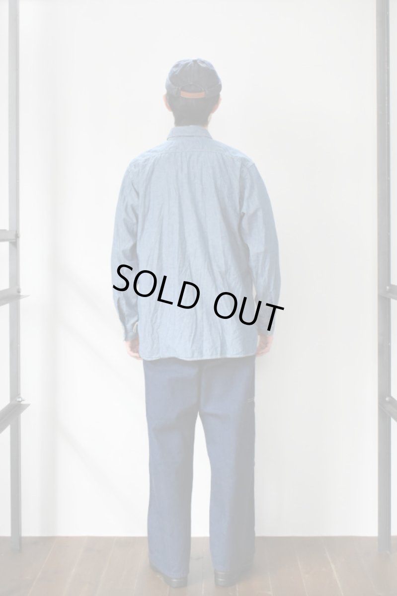 画像9: orslow (オアスロウ) RELAX FIT CHAMBRAY WORK SHIRT [CHAMBRAY] (9)
