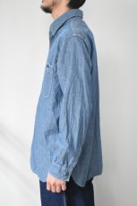 画像4: orslow (オアスロウ) RELAX FIT CHAMBRAY WORK SHIRT [CHAMBRAY] (4)