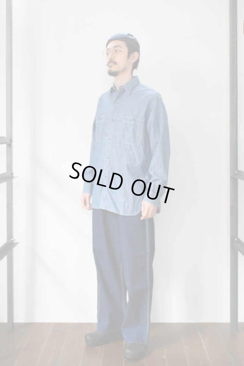 画像7: orslow (オアスロウ) RELAX FIT CHAMBRAY WORK SHIRT [CHAMBRAY] (7)