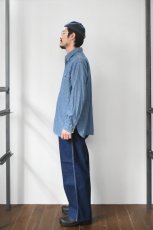 画像8: orslow (オアスロウ) RELAX FIT CHAMBRAY WORK SHIRT [CHAMBRAY] (8)