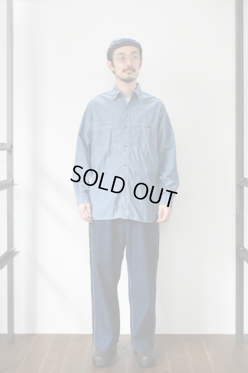 画像6: orslow (オアスロウ) RELAX FIT CHAMBRAY WORK SHIRT [CHAMBRAY] (6)