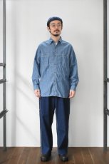 画像6: orslow (オアスロウ) RELAX FIT CHAMBRAY WORK SHIRT [CHAMBRAY] (6)