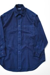 SOWBOW (ソウボウ) 蒼氓シャツ One Piece Collar Wide Shirts [DK.INDIGO]