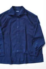 画像1: SOWBOW (ソウボウ) 蒼氓シャツ One Piece Collar Wide Shirts [DK.INDIGO] (1)