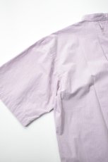 画像20: SOWBOW (ソウボウ) 蒼氓シャツ Front Tuck Pullover Shirts S/S [PURPLE] (20)