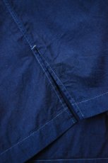 画像16: SOWBOW (ソウボウ) 蒼氓シャツ One Piece Collar Wide Shirts [DK.INDIGO] (16)