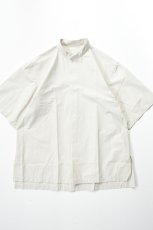 画像2: SOWBOW (ソウボウ) 蒼氓シャツ Front Tuck Pullover Shirts S/S [NATURAL] (2)