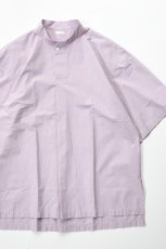 画像1: SOWBOW (ソウボウ) 蒼氓シャツ Front Tuck Pullover Shirts S/S [PURPLE] (1)