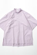 画像2: SOWBOW (ソウボウ) 蒼氓シャツ Front Tuck Pullover Shirts S/S [PURPLE] (2)