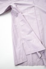 画像15: SOWBOW (ソウボウ) 蒼氓シャツ Front Tuck Pullover Shirts S/S [PURPLE] (15)