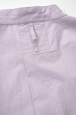 画像19: SOWBOW (ソウボウ) 蒼氓シャツ Front Tuck Pullover Shirts S/S [PURPLE] (19)