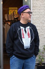 画像1: NOVELTY TEES (ノベルティティーズ) AFTER PARTY TUXEDO PRINT SWEAT [RED/BLACK] (1)