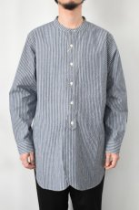 画像3: MOJITO (モヒート) CLARENCE SHIRT Stripe [NAVY] (3)