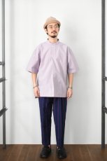 画像6: SOWBOW (ソウボウ) 蒼氓シャツ Front Tuck Pullover Shirts S/S [PURPLE] (6)