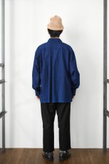 画像9: SOWBOW (ソウボウ) 蒼氓シャツ One Piece Collar Wide Shirts [DK.INDIGO] (9)