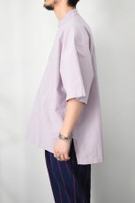 画像4: SOWBOW (ソウボウ) 蒼氓シャツ Front Tuck Pullover Shirts S/S [PURPLE] (4)