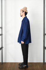 画像8: SOWBOW (ソウボウ) 蒼氓シャツ One Piece Collar Wide Shirts [DK.INDIGO] (8)