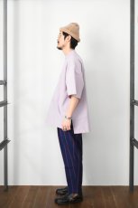 画像8: SOWBOW (ソウボウ) 蒼氓シャツ Front Tuck Pullover Shirts S/S [PURPLE] (8)