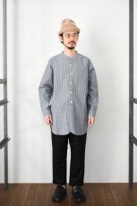 画像6: MOJITO (モヒート) CLARENCE SHIRT Stripe [NAVY] (6)