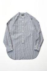 画像2: MOJITO (モヒート) CLARENCE SHIRT Stripe [NAVY] (2)