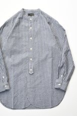 画像1: MOJITO (モヒート) CLARENCE SHIRT Stripe [NAVY] (1)