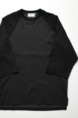 画像1: FLISTFIA (フリストフィア) Baseball 3/4 Sleeve T-Shirts [CHARCOAL/BLACK] (1)