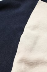 画像13: FLISTFIA (フリストフィア) Baseball 3/4 Sleeve T-Shirts [IVORY/NAVY] (13)