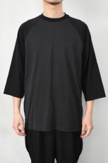 画像3: FLISTFIA (フリストフィア) Baseball 3/4 Sleeve T-Shirts [CHARCOAL/BLACK] (3)