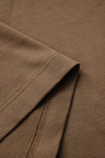 画像15: handvaerk (ハンドバーク) 30/2 CREW NECK S/S T-SHIRT [BROWN KHAKI] (15)