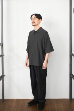 画像7: handvaerk (ハンドバーク) PIQUE S/S TAPERED BIG POLO SHIRT [CARBON BLACK] (7)