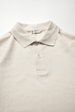 画像10: handvaerk (ハンドバーク) PIQUE S/S TAPERED BIG POLO SHIRT [LT.GREY] (10)