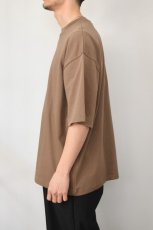 画像4: handvaerk (ハンドバーク) 30/2 CREW NECK S/S T-SHIRT [BROWN KHAKI] (4)