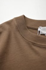 画像11: handvaerk (ハンドバーク) 30/2 CREW NECK S/S T-SHIRT [BROWN KHAKI] (11)