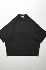 画像2: handvaerk (ハンドバーク) PIQUE S/S TAPERED BIG POLO SHIRT [CARBON BLACK] (2)