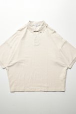 画像2: handvaerk (ハンドバーク) PIQUE S/S TAPERED BIG POLO SHIRT [LT.GREY] (2)