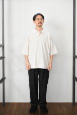 画像6: handvaerk (ハンドバーク) PIQUE S/S TAPERED BIG POLO SHIRT [LT.GREY] (6)
