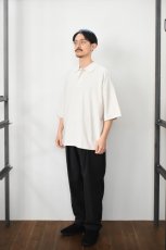 画像7: handvaerk (ハンドバーク) PIQUE S/S TAPERED BIG POLO SHIRT [LT.GREY] (7)