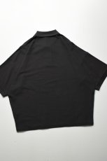 画像17: handvaerk (ハンドバーク) PIQUE S/S TAPERED BIG POLO SHIRT [CARBON BLACK] (17)
